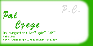 pal czege business card